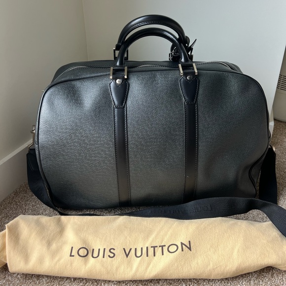Louis Vuitton Black Duffel Bag